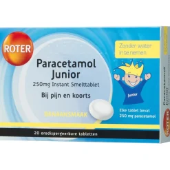 Roter Paracetamol Junior 250mg Smelttabletten