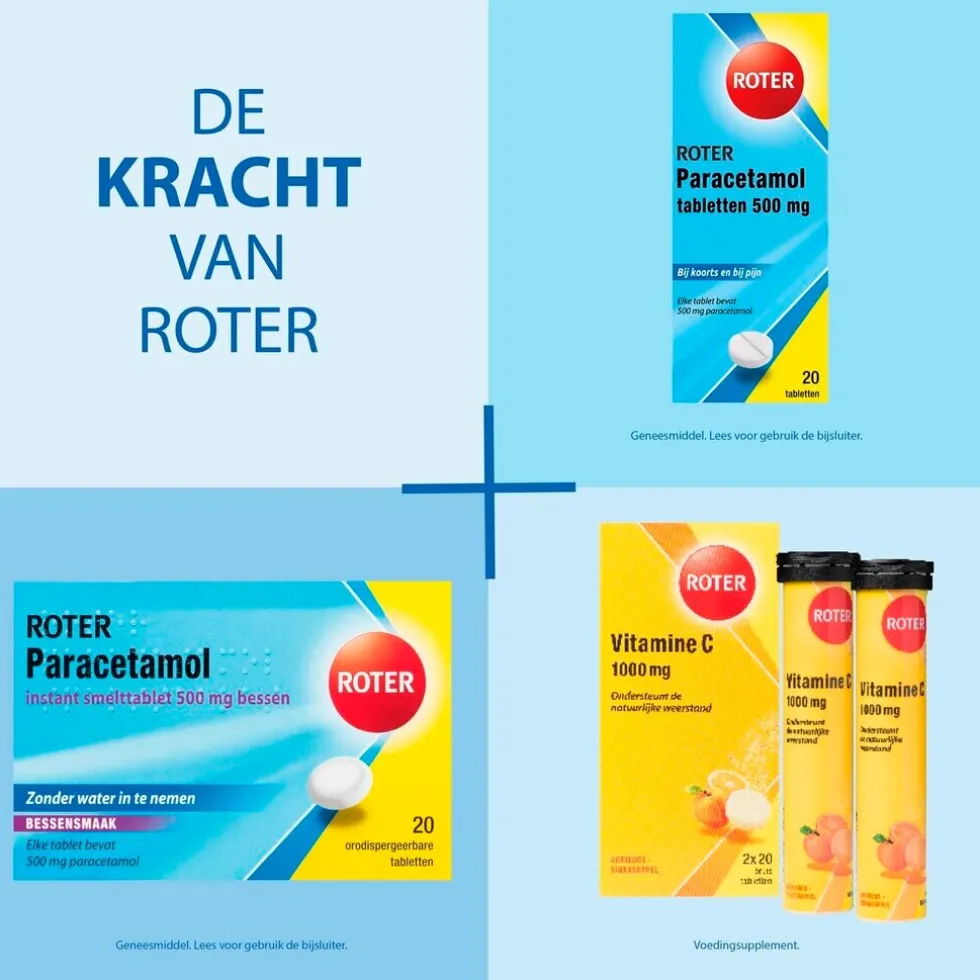 Roter Paracetamol 500mg Tabletten