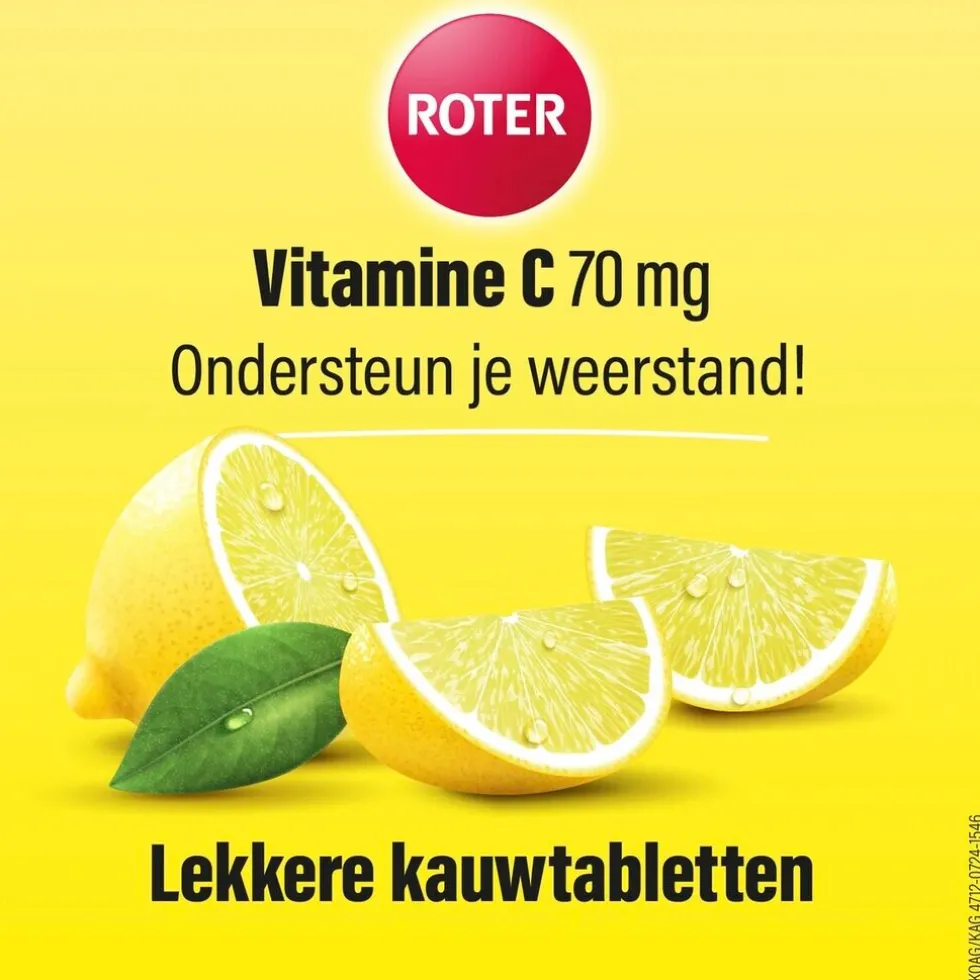Roter Vitamine C 70mg Citroen Kauwtabletten