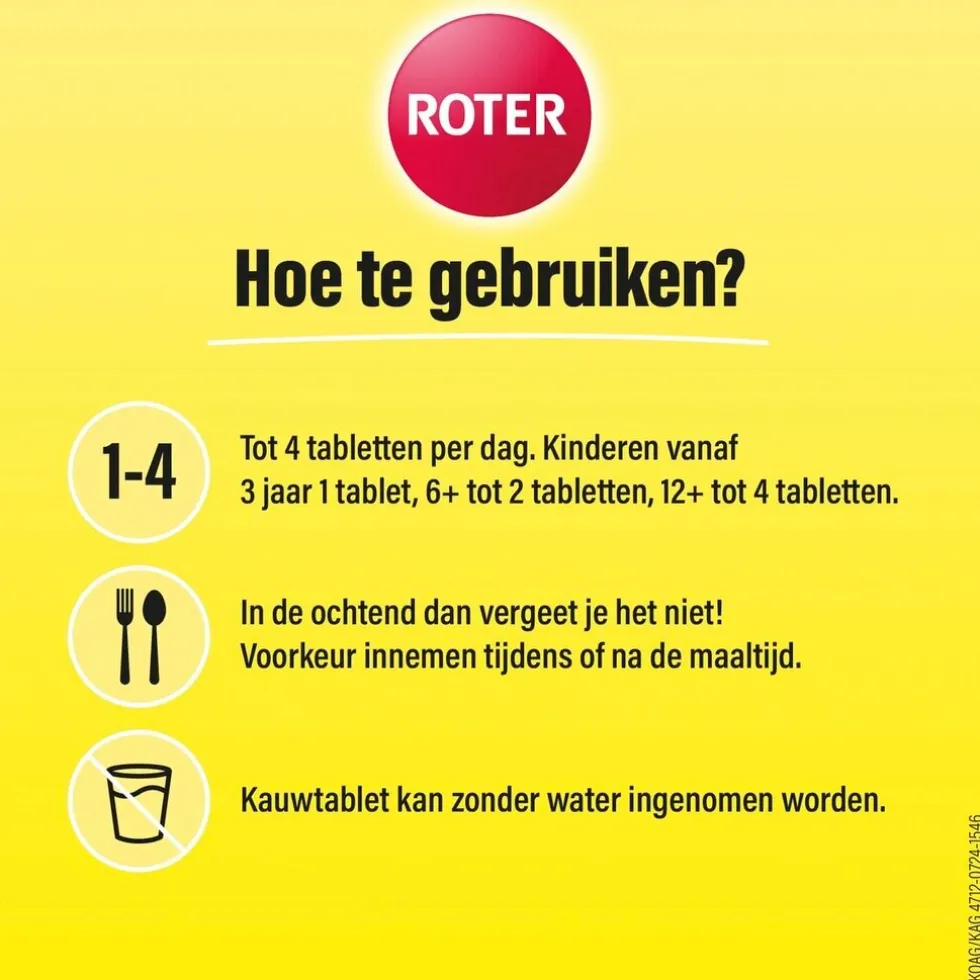 Roter Vitamine C 70mg Citroen Kauwtabletten