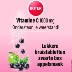 Roter Vitamine C 1000mg Zwarte Bes Appel Bruistabletten