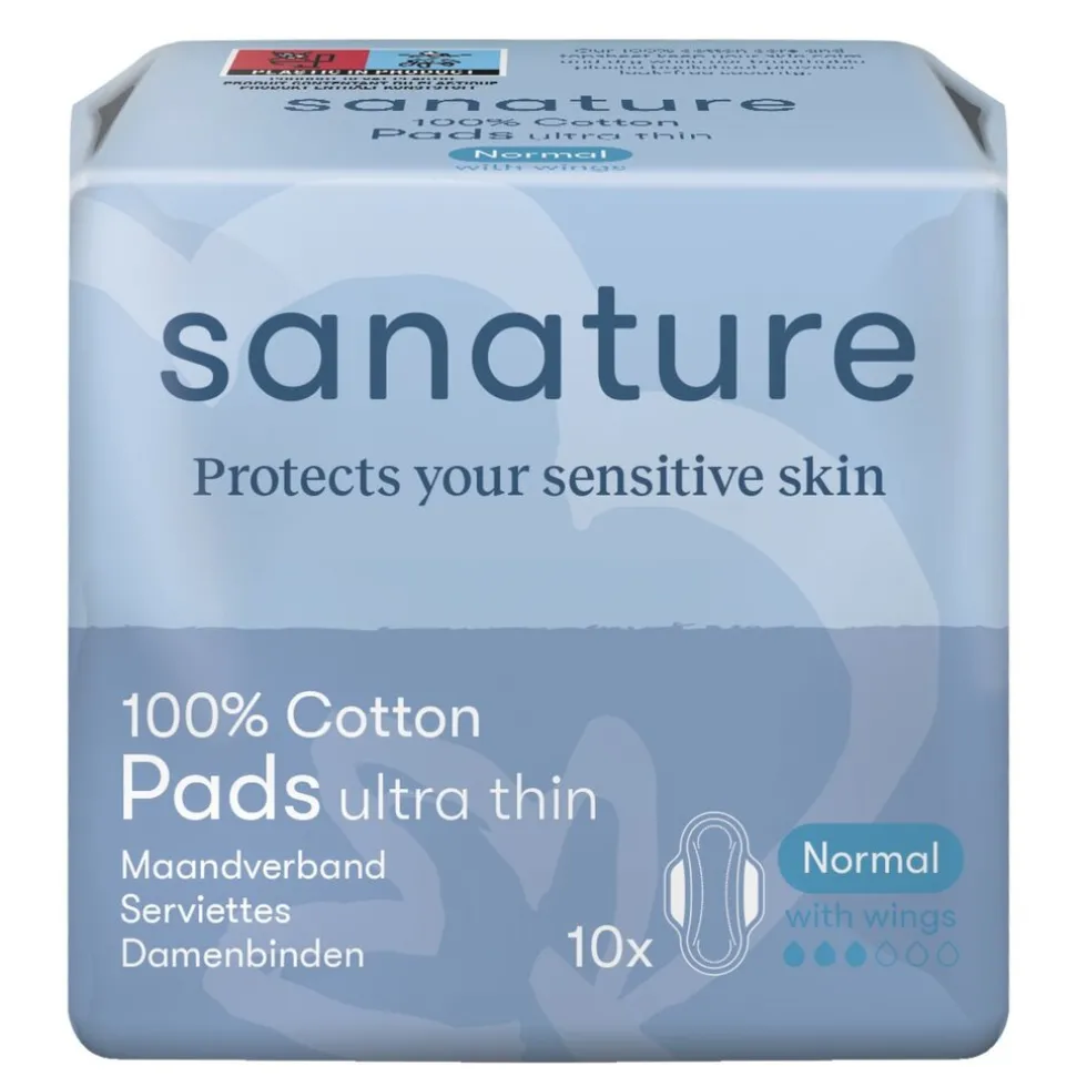 Sanature 100% Katoenen Normal Maandverband