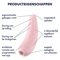 Satisfyer Curvy 2+ Air Pulse Stimulator + Vibration Vibrator