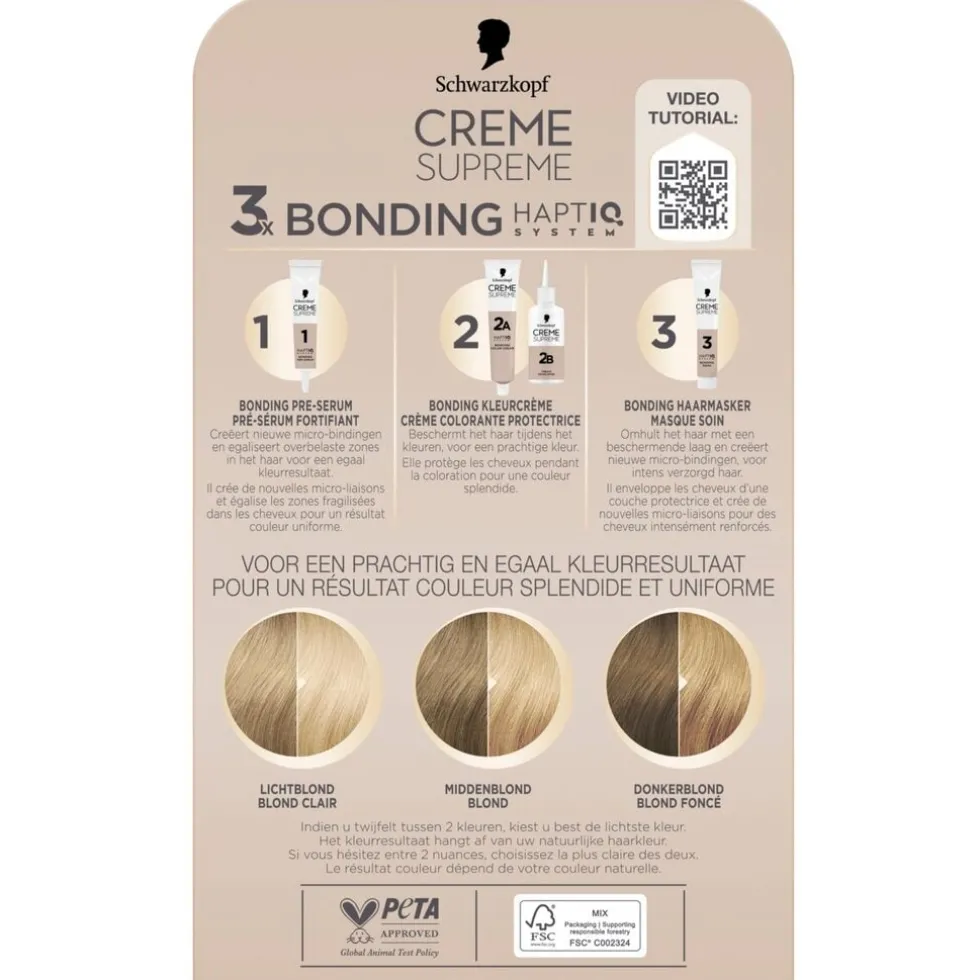 Schwarzkopf Creme Supreme 10-0 Natuurlijk Ultra Lichtblond Verzorgende Crèmekleuring