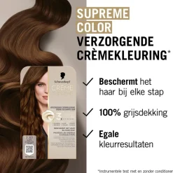 Schwarzkopf Creme Supreme 7-57 Donker Koperblond Verzorgende Crèmekleuring