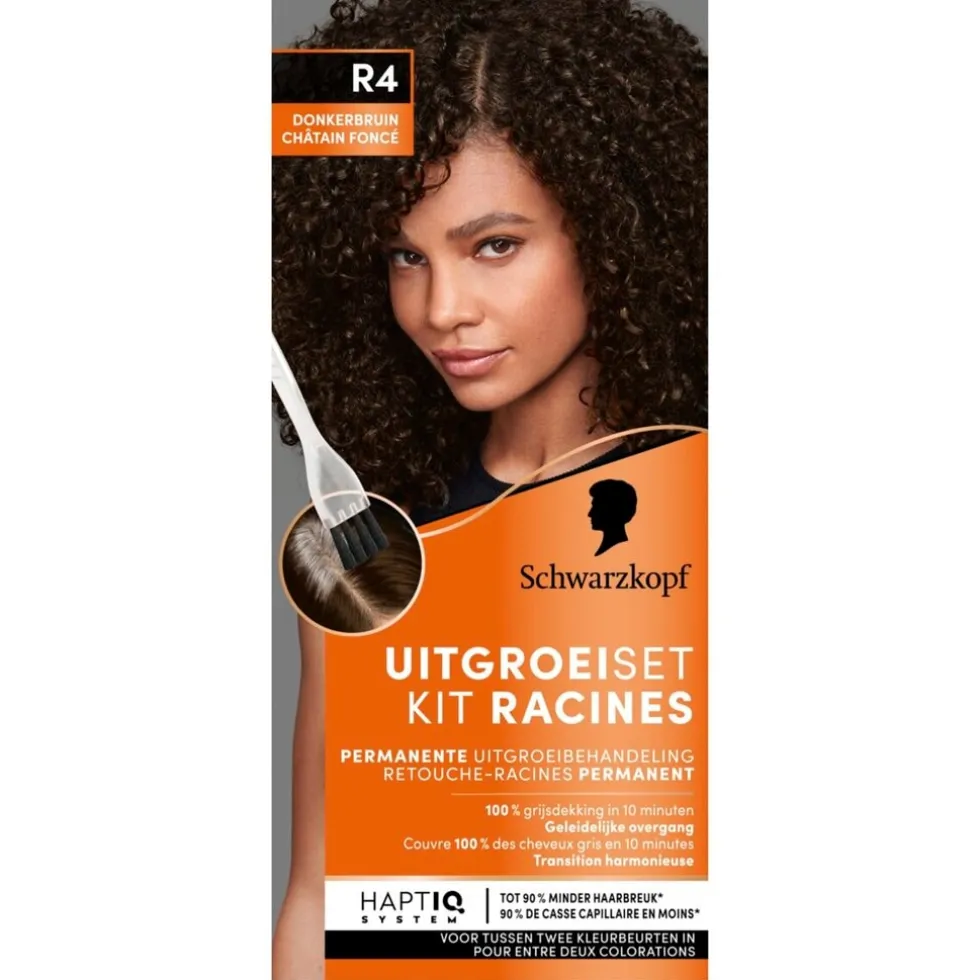 Schwarzkopf Vital R4 Donkerbruin Haarverf Uitgroeiset