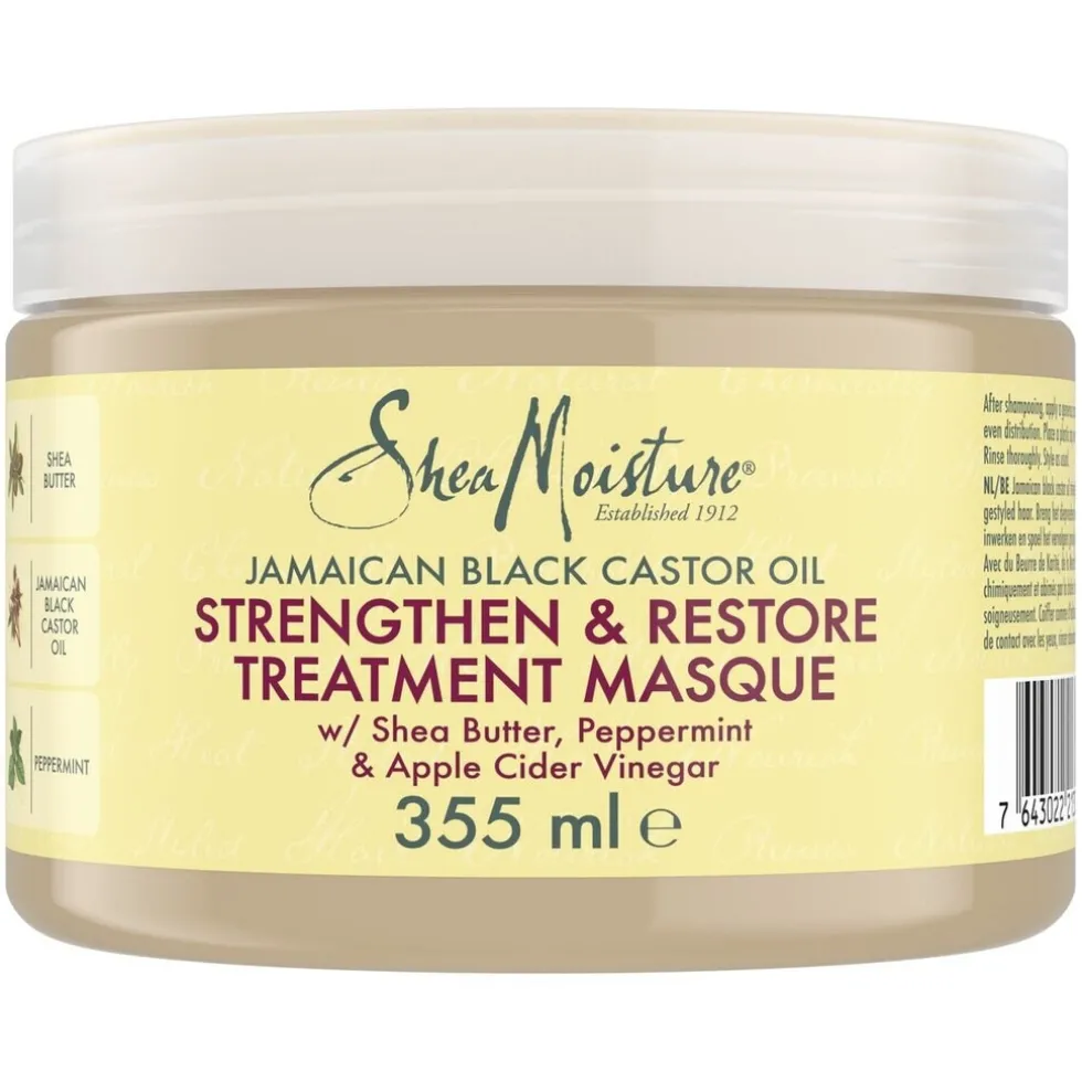 SheaMoisture Jamaican Black Castor Oil Strenghten & Restore Treatement Masker