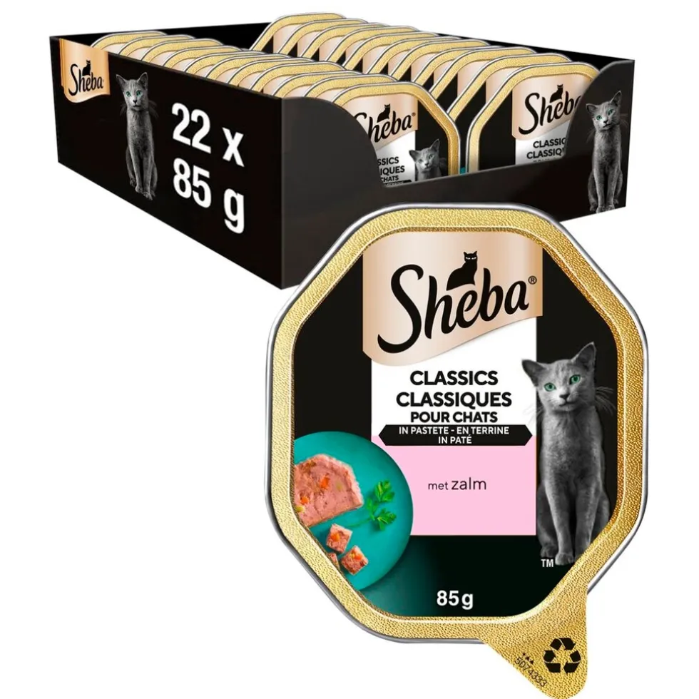 Sheba Classics Terrine-Paté met Zalm Kattenvoer