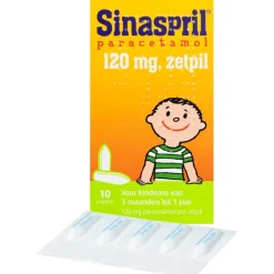 Sinaspril Paracetamol 120mg Zetpillen