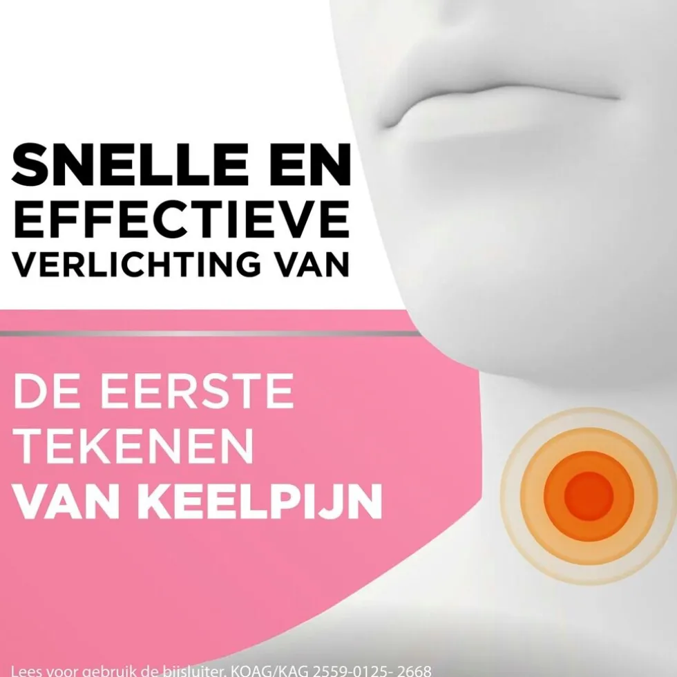 Strepsils Aardbei Suikervrij Zuigtabletten