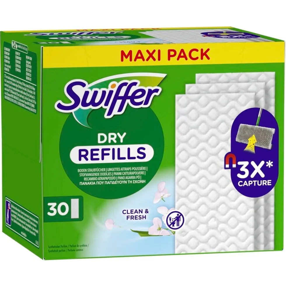 Swiffer Clean & Fresh Droge Vloerdoekjes Navullingen