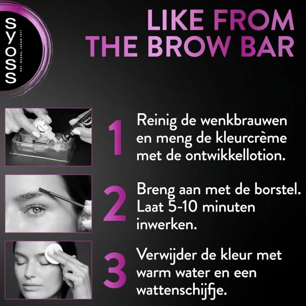 Syoss Brow Tint Donkerblond Permanente Wenkbrauwverf