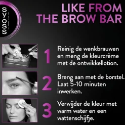 Syoss Brow Tint Lichtbruin Permanente Wenkbrauwverf