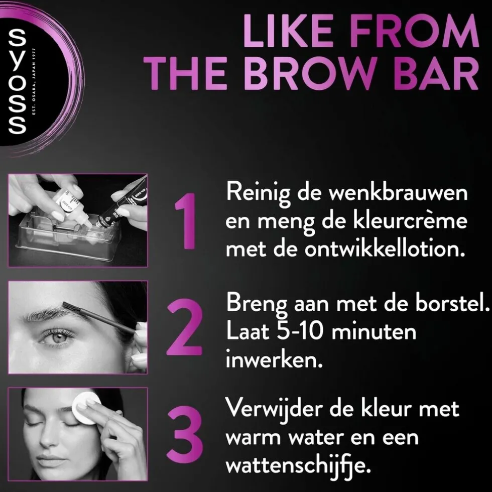 Syoss Brow Tint Lichtbruin Permanente Wenkbrauwverf