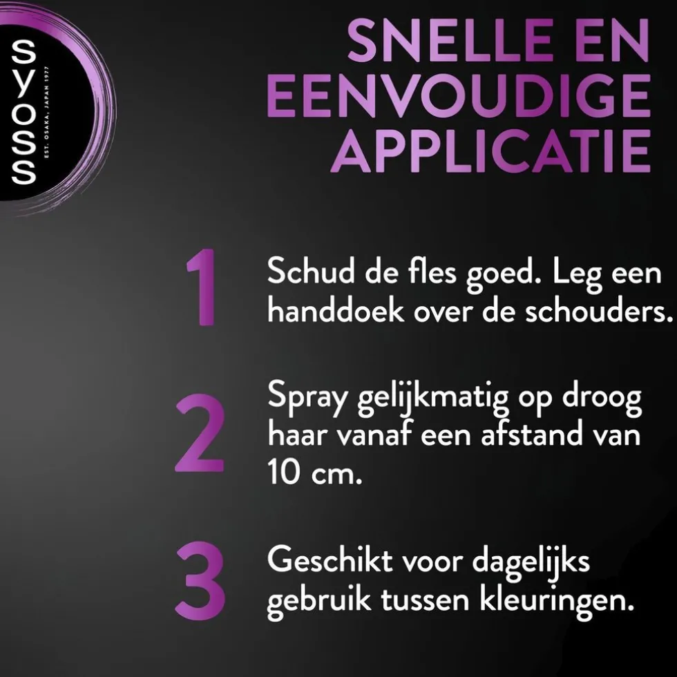 SYOSS Zwart Uitgroeispray