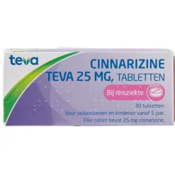 Teva Cinnarizine 25mg Tabletten