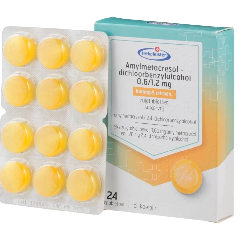 Trekpleister Amylmetacresol Honing & Citroen Zuigtabletten