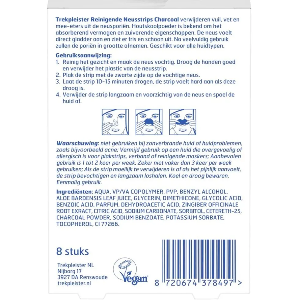 Trekpleister Charcoal Reinigende Neusstrips