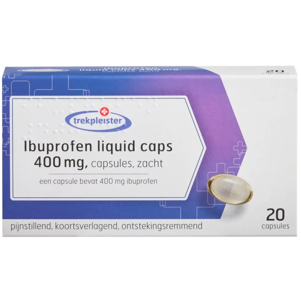Trekpleister Ibuprofen 400mg Liquid Caps Zachte Capsules
