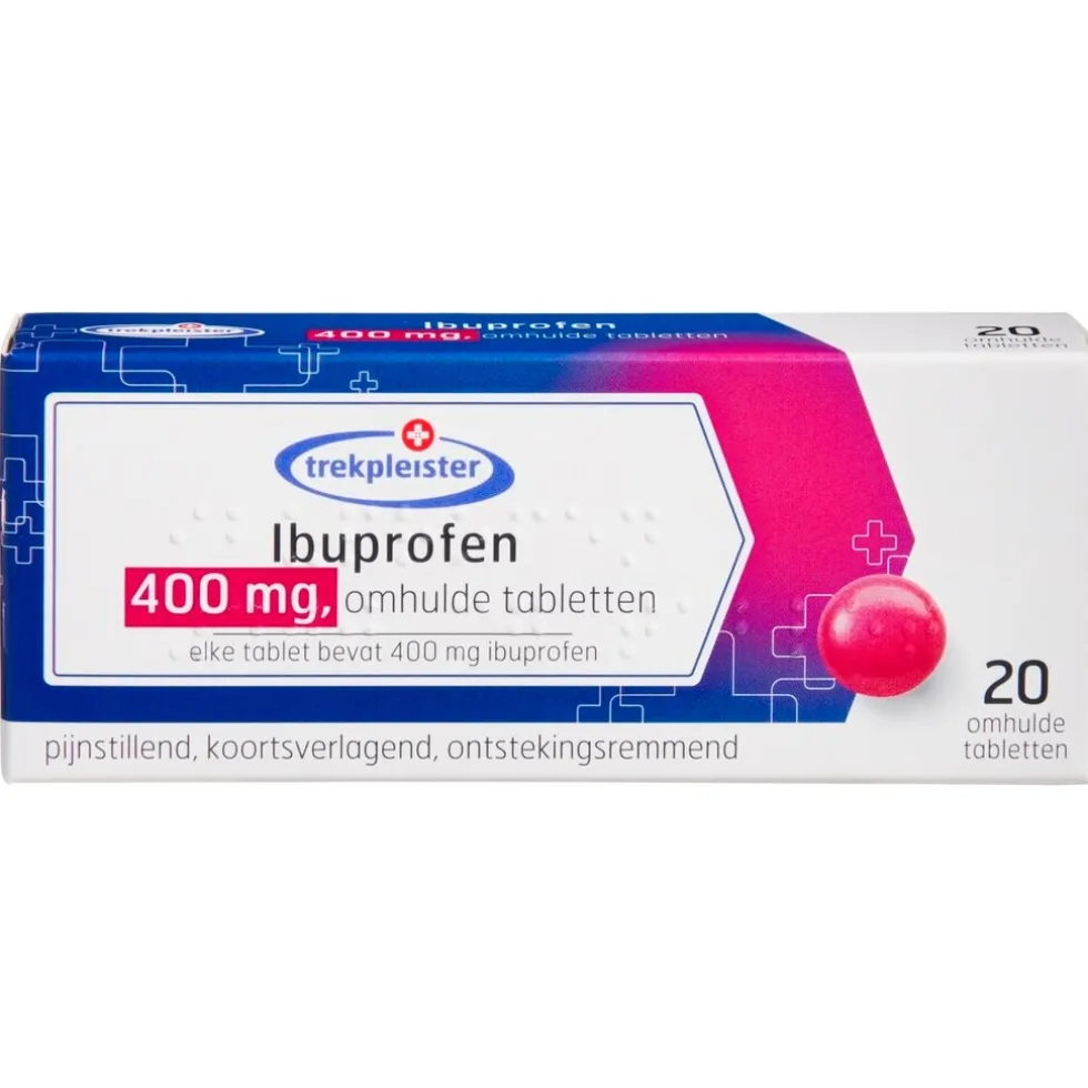Trekpleister 400mg Ibuprofen Omhulde Tabletten