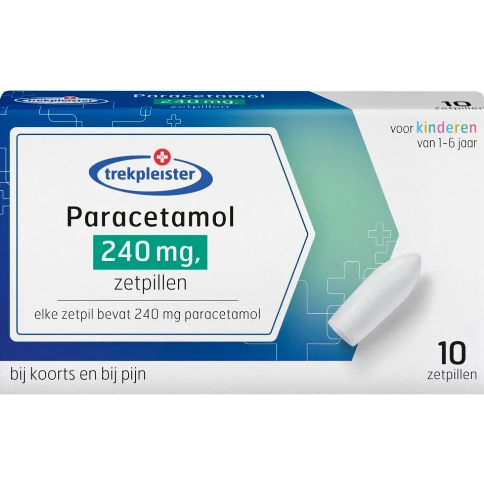 Trekpleister Paracetamol 240 Mg Zetpillen