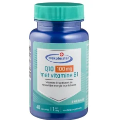 Trekpleister Q10 100 mg met Vitamine B1 Capsules