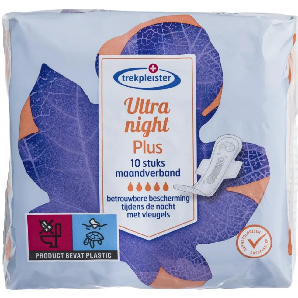 Trekpleister Ultra Night Plus Maandverband