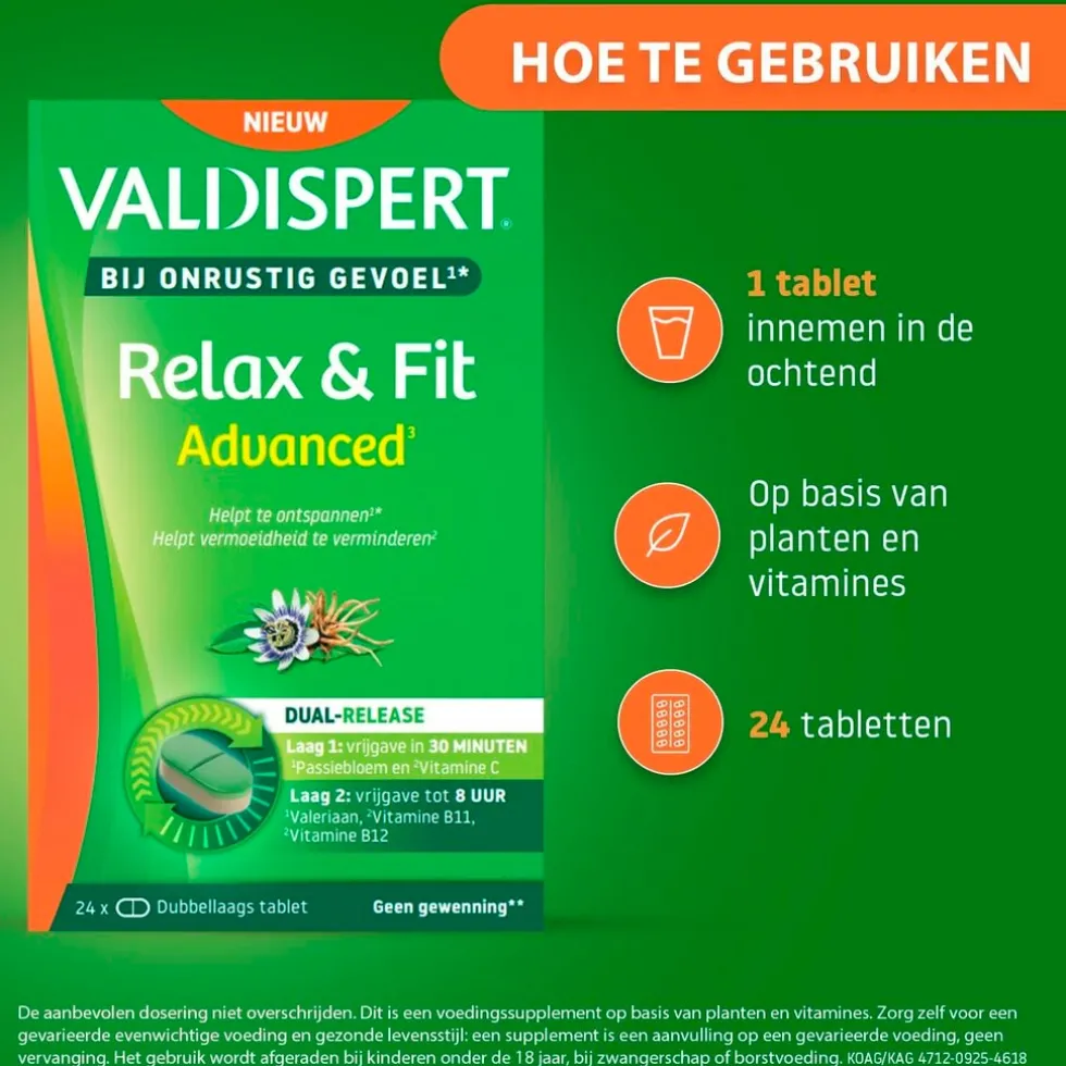 Valdispert Relax & Fit Advanced Tabletten