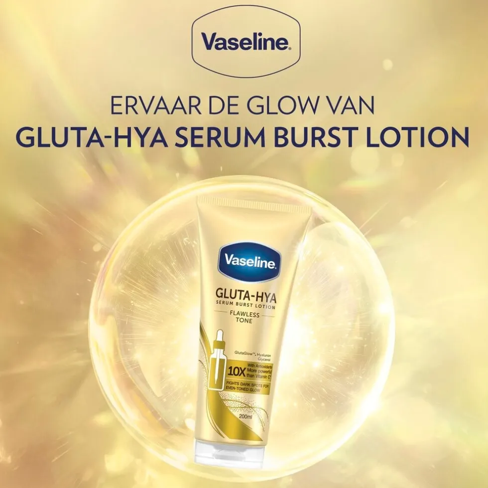 Vaseline Gluta-Hya Flawless Tone Semi Burst Lotion