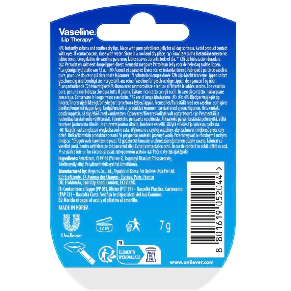 Vaseline Original Lip Therapy