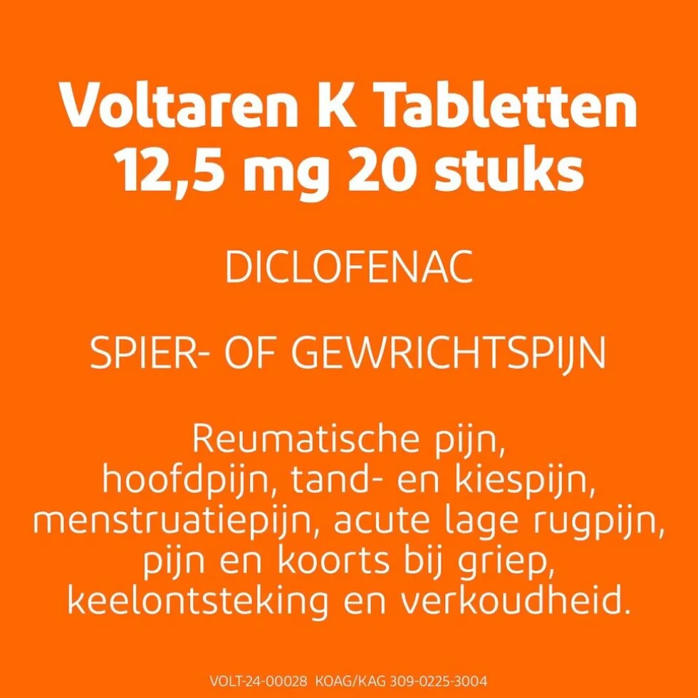 Voltaren K 12,5mg Diclofenac-Kalium Filmomhulde Tabletten