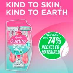 Wilkinson Sword Quattro Smooth Sensitive Wegwerpscheermesjes