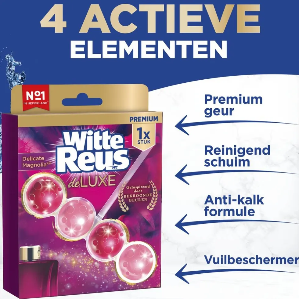 Witte Reus DeLuxe Delicate Magnolia Toiletblok