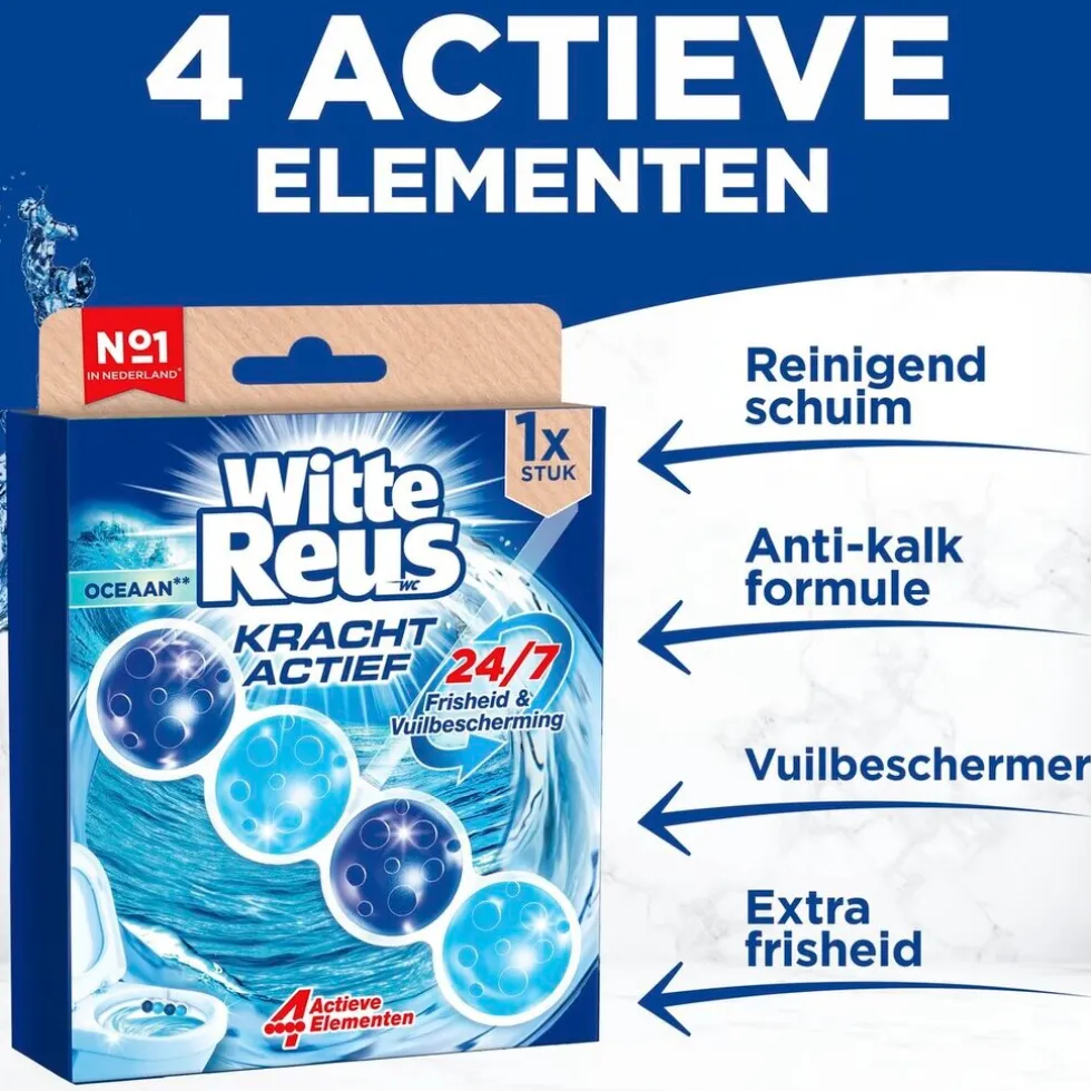 Witte Reus Kracht-Actief Oceaan Toiletblok
